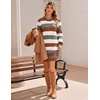 Zeagoo Sweater Dresses for Women 2026 Fall Winter Long Sleeve Bodycon Dress(Multicolor)