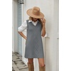 Zeagoo Womens Sweater Vest Dresses Fall Knit V Neck Pullover Sweaters 2026(Deep Grey)