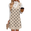 Zeagoo Womens Sweater Vest Dresses Fall Knit V Neck Pullover Sweaters 2026(Jh442)