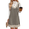 Zeagoo Womens Sweater Vest Dresses Fall Knit V Neck Pullover Sweaters 2026(Jh466)