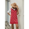 Zeagoo Womens Sweater Vest Dresses Fall Knit V Neck Pullover Sweaters 2026(Red Polka Dots)