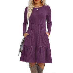 Zeagoo Summer Dresses for Women 2025 Cotton Button Down Short Sleeve Tshirt Dresses Casual Mini Beach Dress(Purple)