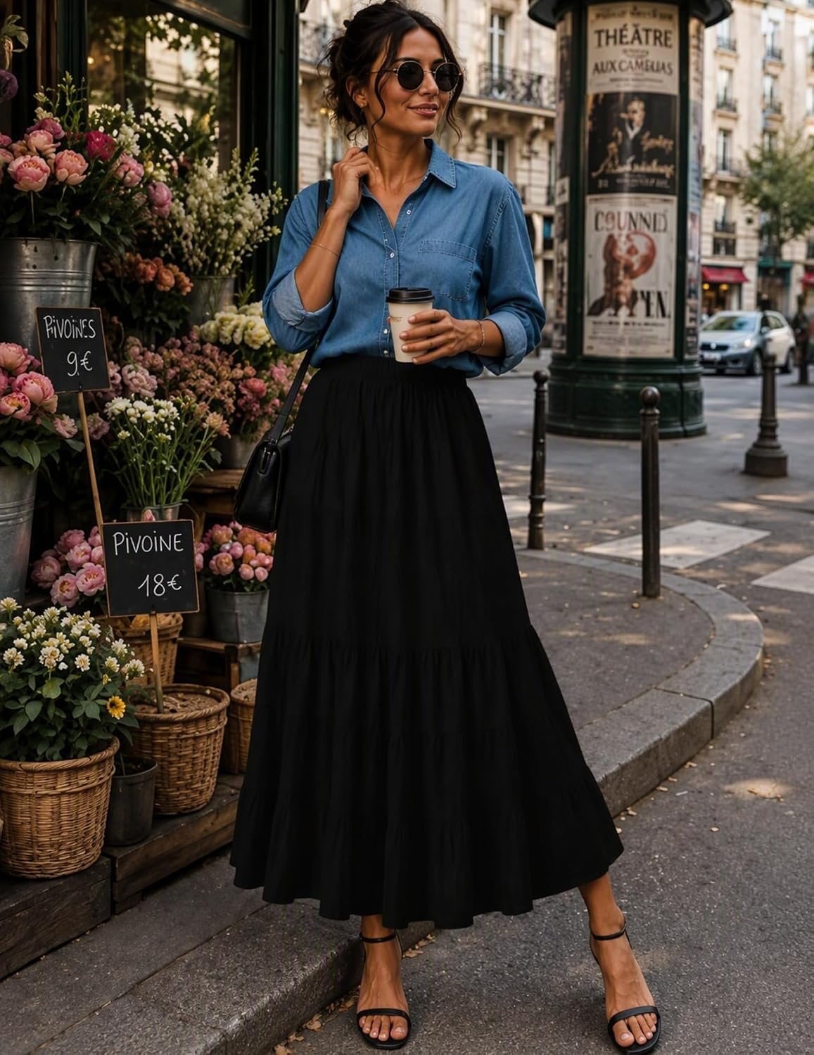 image:imageZeagoo Women Long SkirtBlack