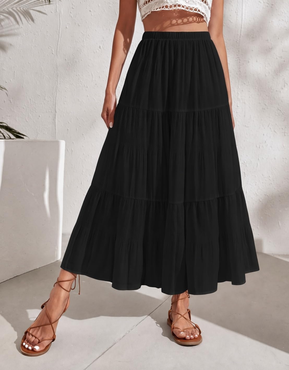image:imageZeagoo Women Long SkirtBlack