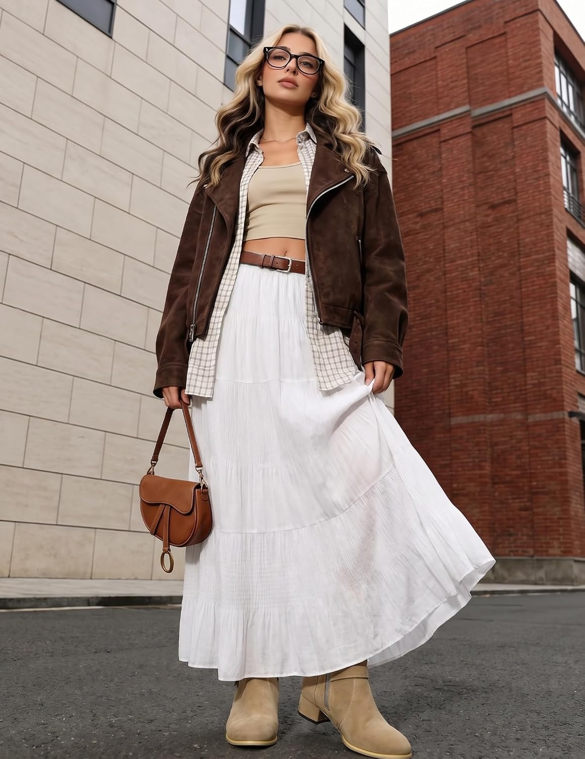 image:imageZeagoo Women Long SkirtWhite