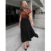 Zeagoo Women Long Skirt(Black)