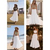 Zeagoo Women Long Skirt(White)